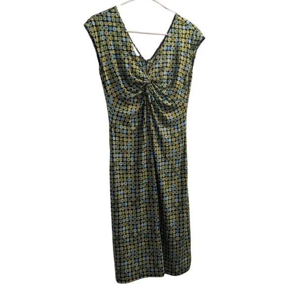 Lady Hathaway | Dresses | Vintage Lady Hathaway Green Blue Retro Pattern  Midi Dress 6 | Poshmark